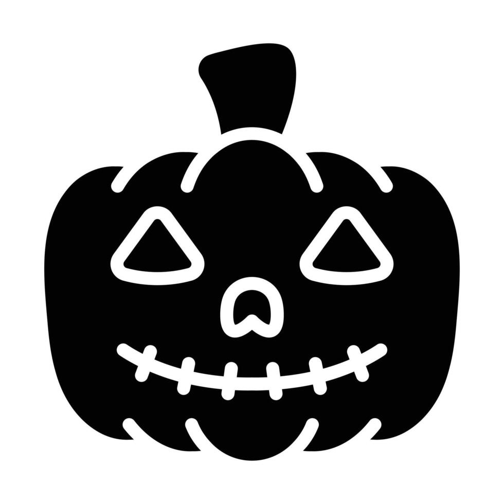 Simple Halloween glyph icon. The icon can be used for websites, print templates, presentation templates, illustrations, etc vector