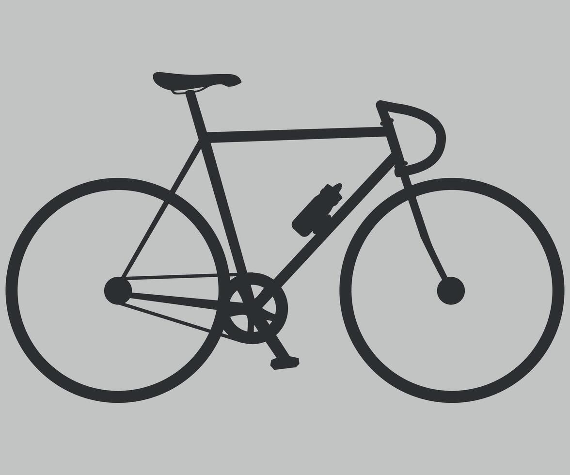 bicycle icon, sports equipment, cycling isolated vector