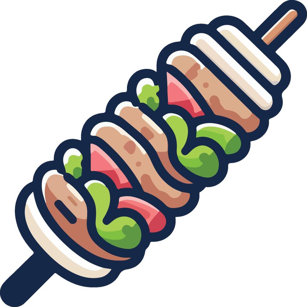 Kebab Flat Design vector