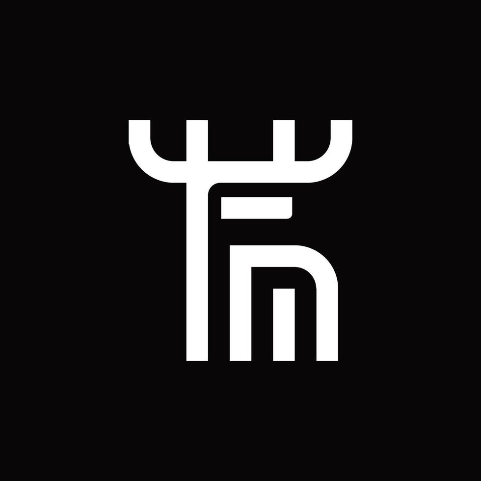 Deer mark logo design. deer hunter gazelle doe antelope horn elk logo symbol antlers, minimalist simple flat deer symbol. vector
