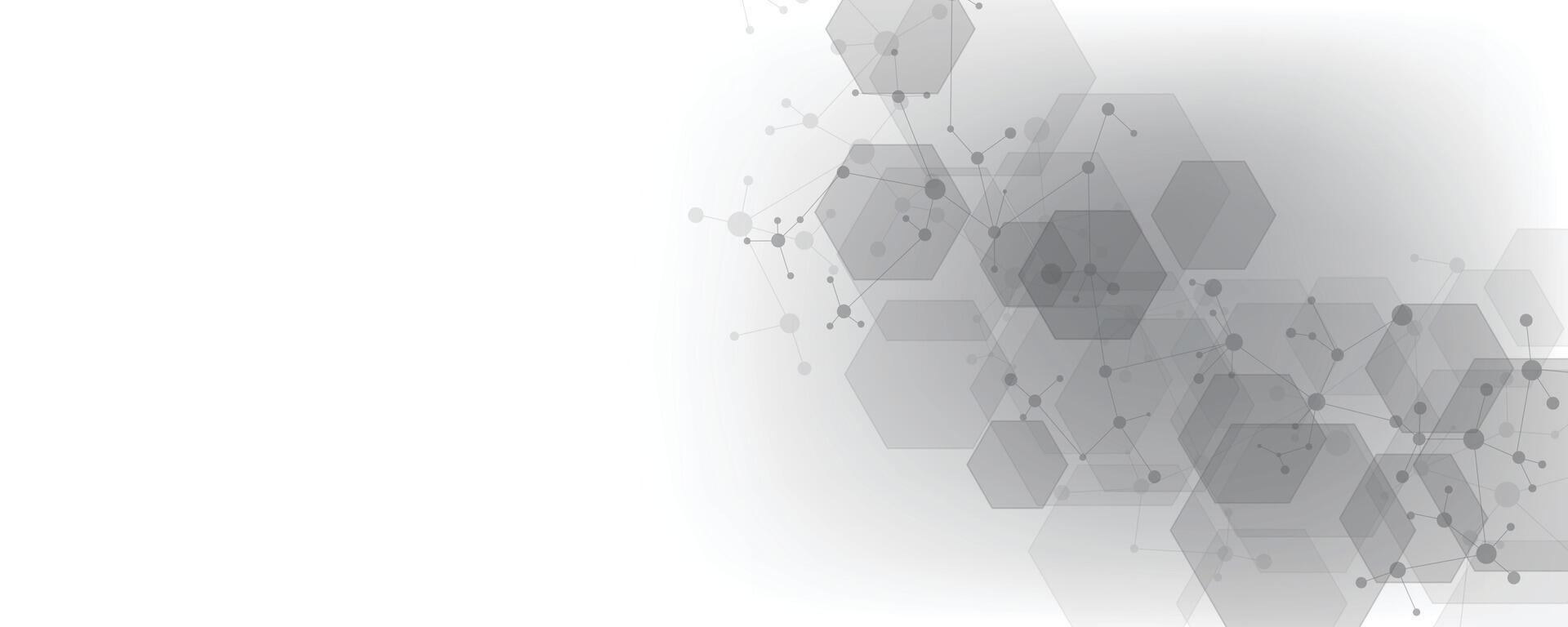 hexagon technology background. vector