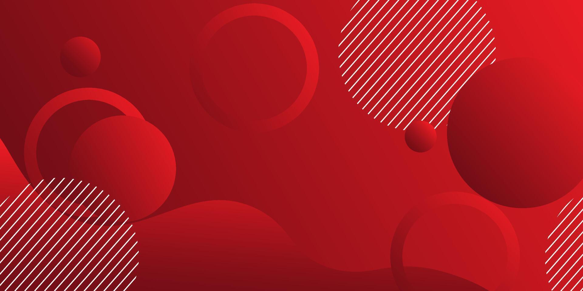 Abstract red wave background. Trendy gradient shape composition. Cool circle background design for poster. eps10 vector