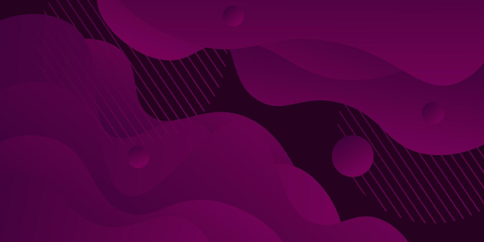Abstract dark purple 3D wave geometric background. Background with wave pattern design. Liquid shape composition. Eps10 vector
