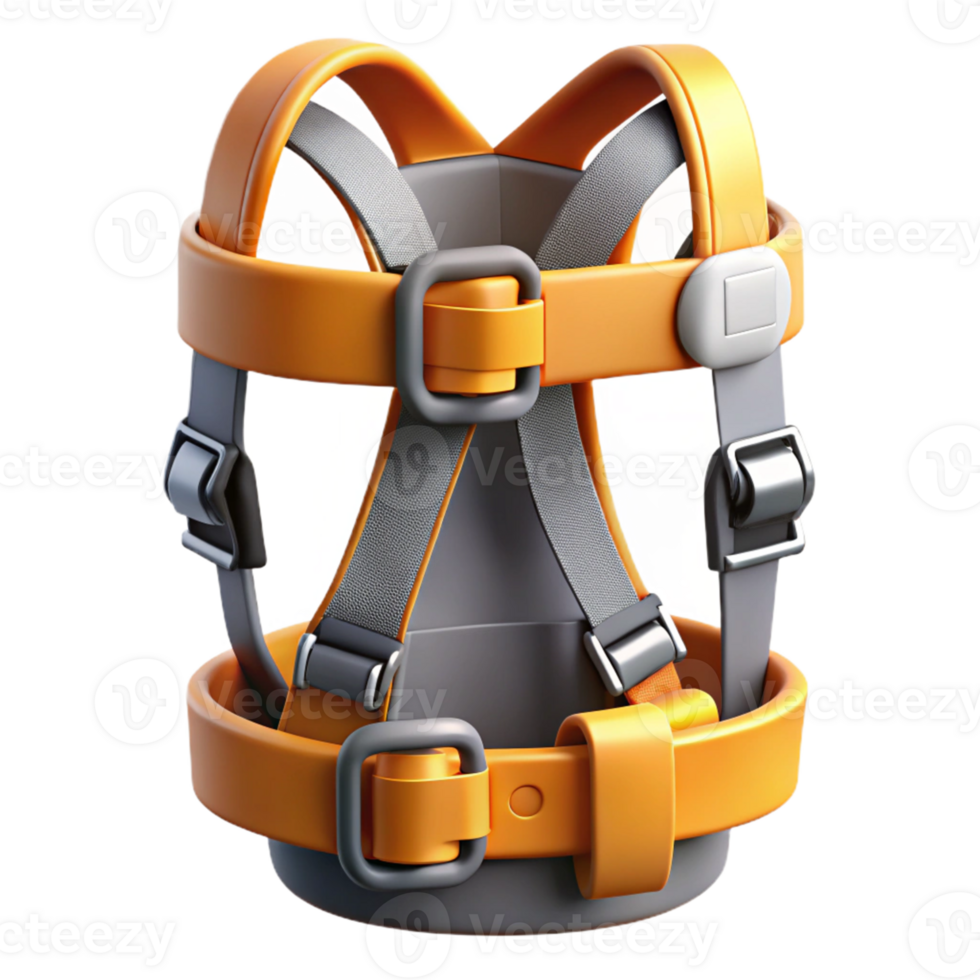 3D Illustration of Safety Harness png