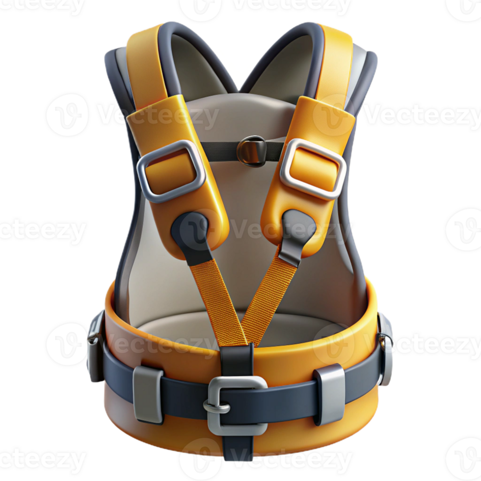 3D Render Safety Harness Illustration png
