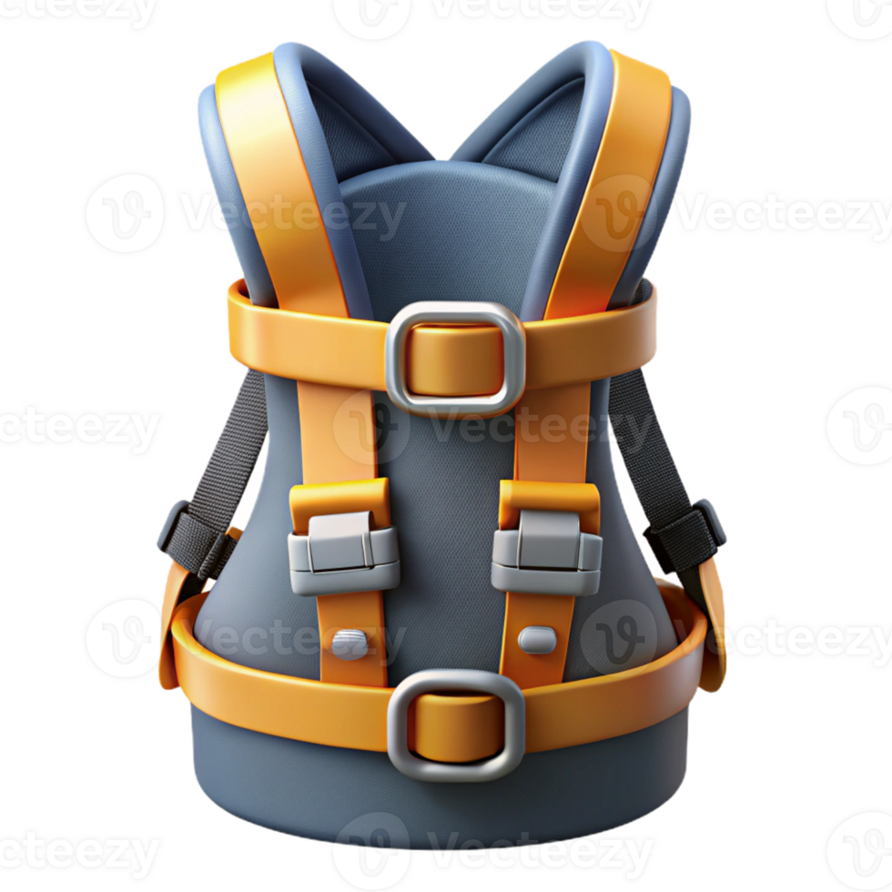 3D Render Child Safety Harness, Cartoon Style png