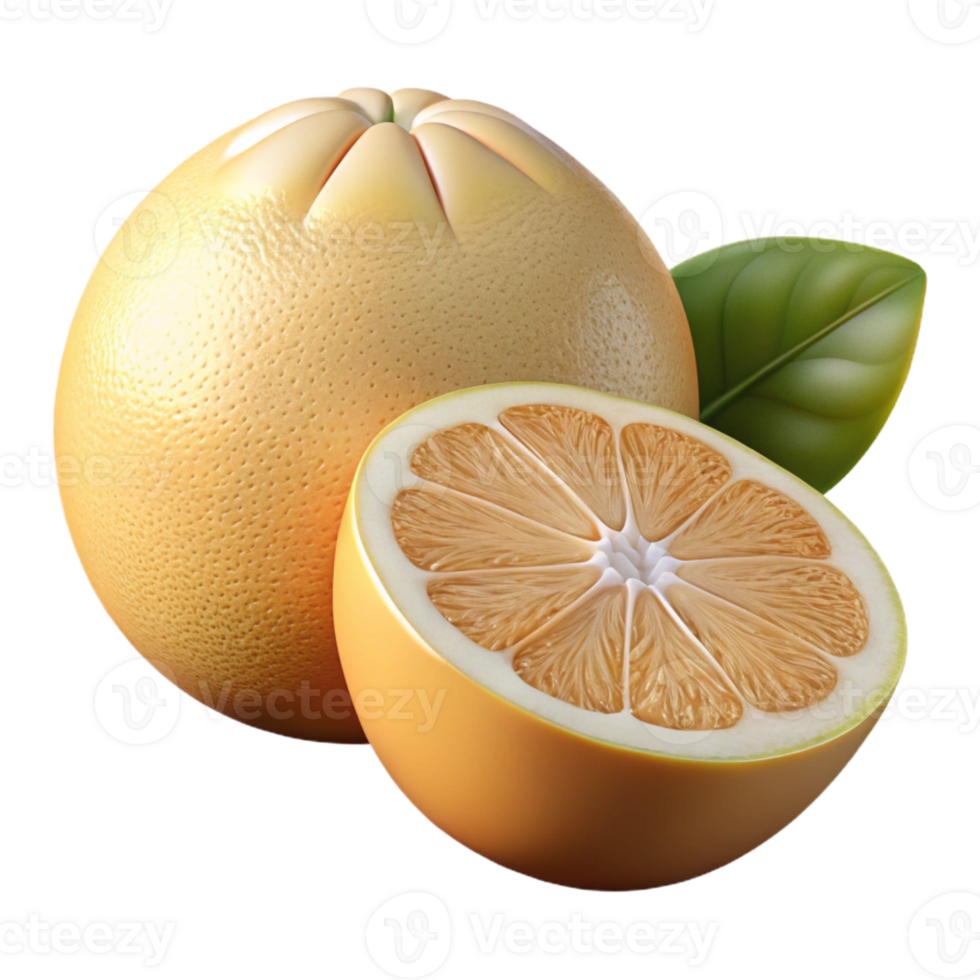 3D Render of a Juicy Grapefruit png