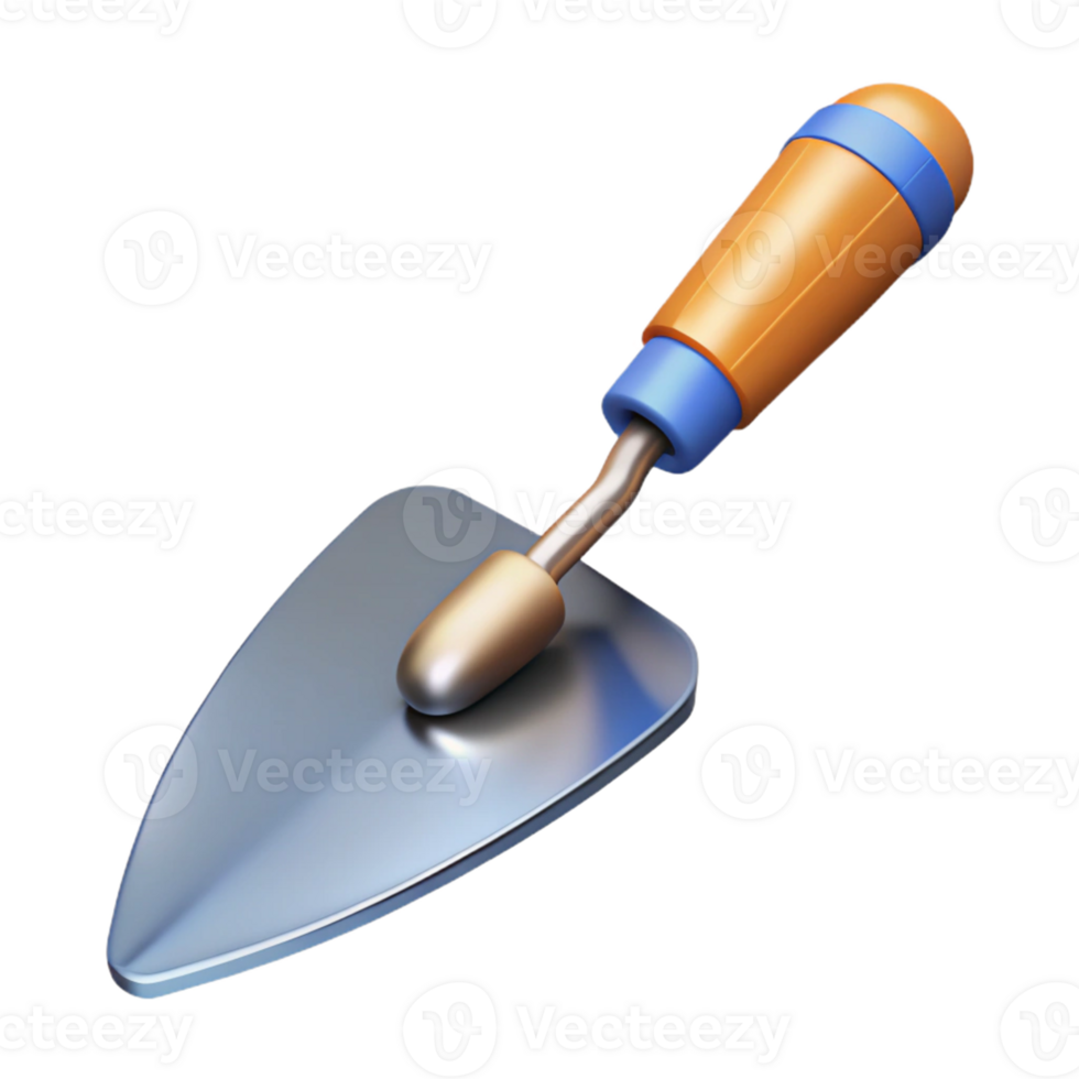 3D Render of a Gardening Trowel png