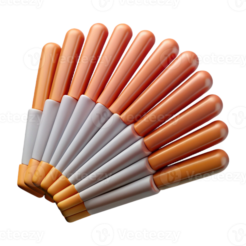 3D Render Orange and Grey Cylinders Abstract Background png