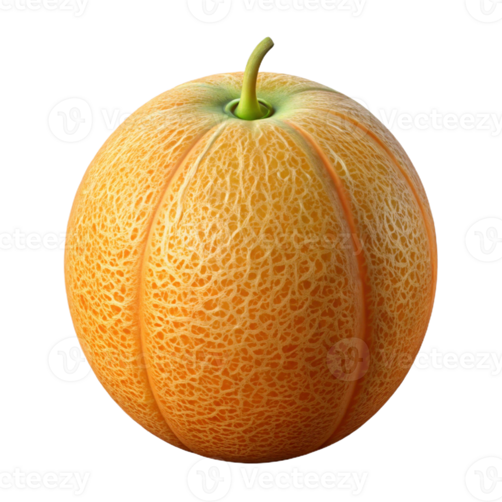 3D Render of a Cantaloupe Melon png