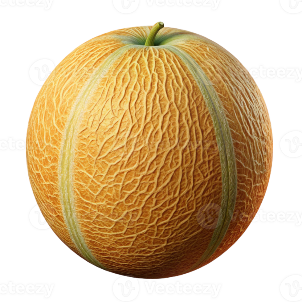 3D Render of a Cantaloupe Melon png