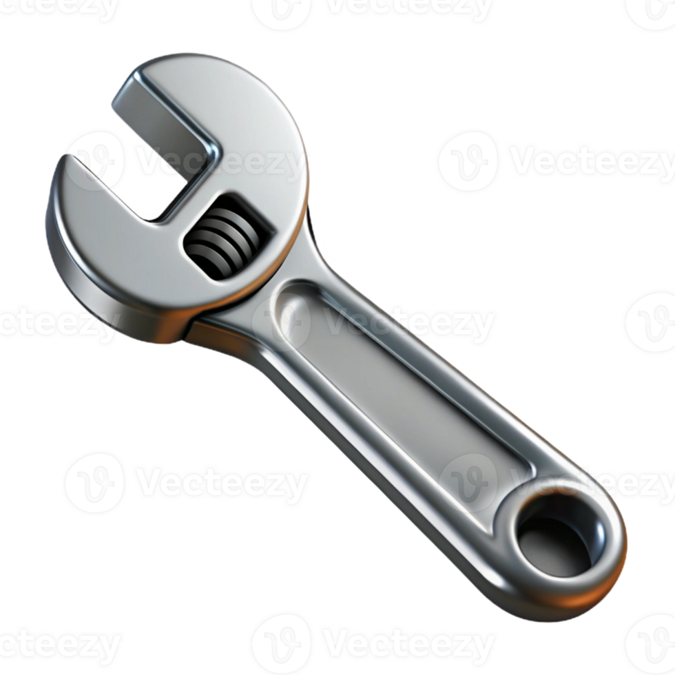 3D Render of Adjustable Wrench png
