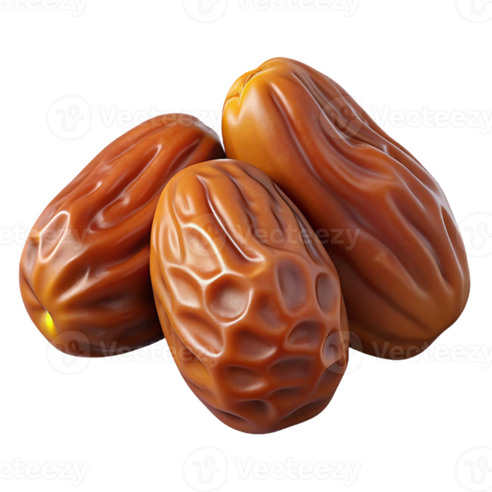 3D Render of Three Dates png