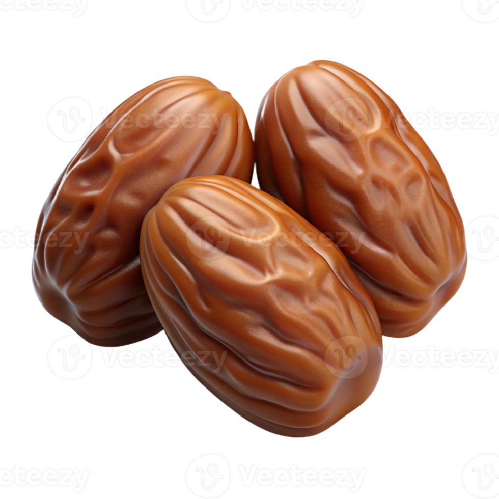 3D Render of Brown Dates png