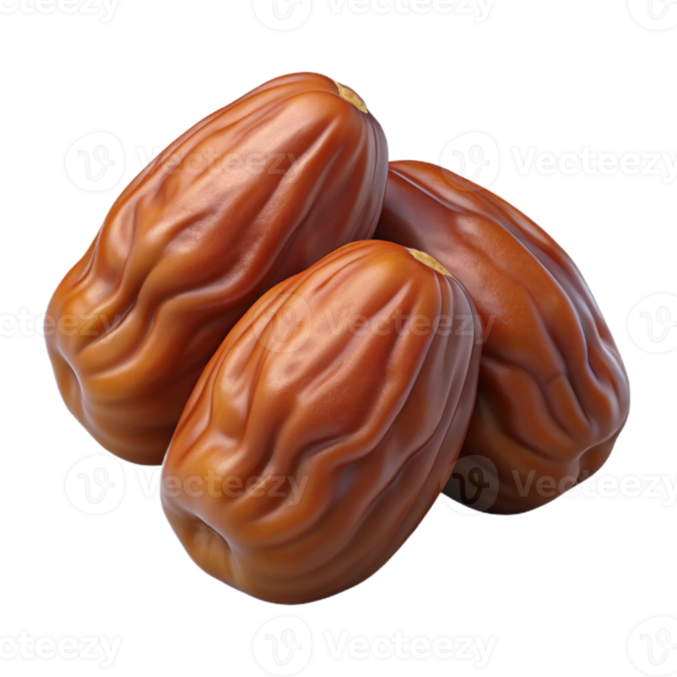 3D Render of Dates Fruit png