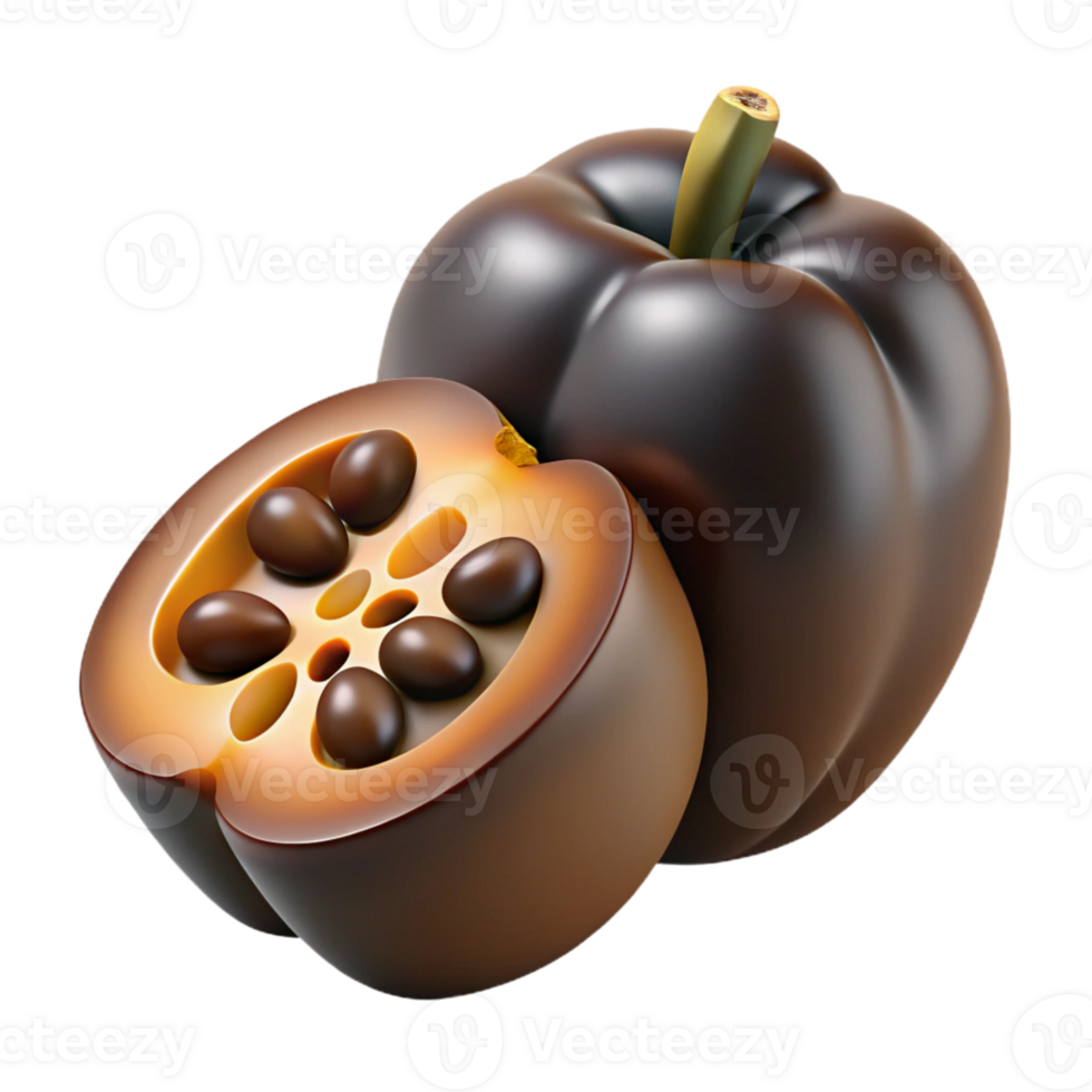 3D Render of a Lotus Seed Pod png