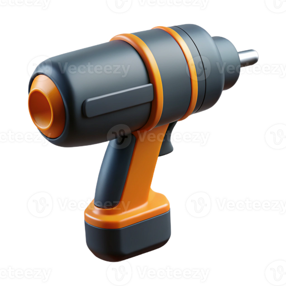 3D Render of a Futuristic Cordless Drill png
