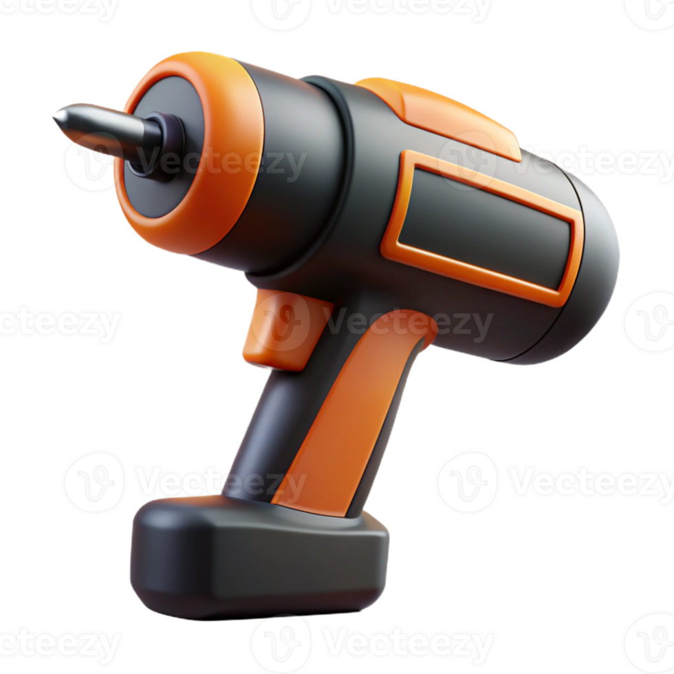 3D Render of Cordless Drill png