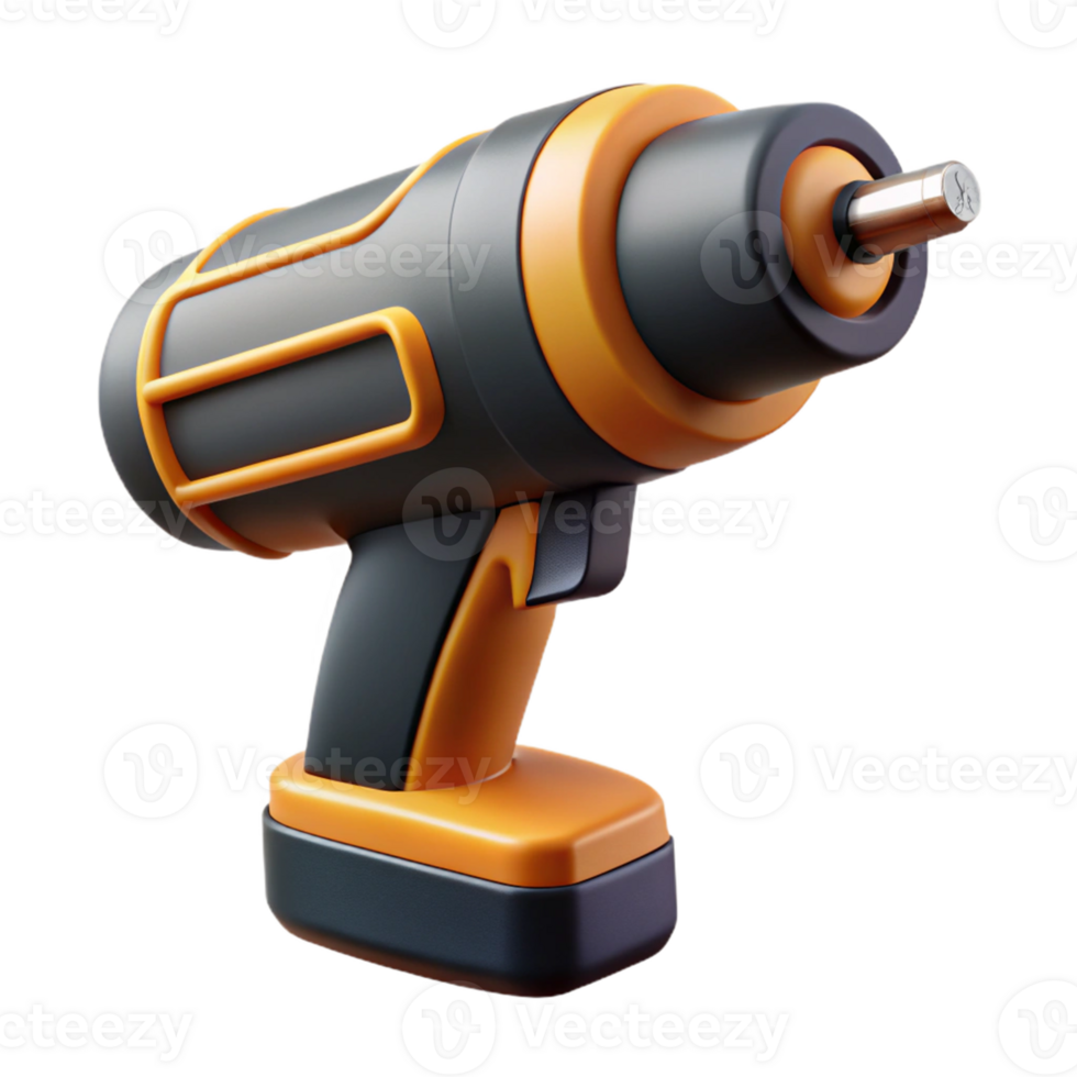 3D Model of Cordless Drill png