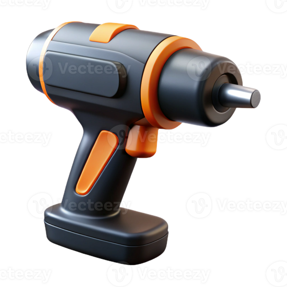 3D Render of a Cordless Drill png