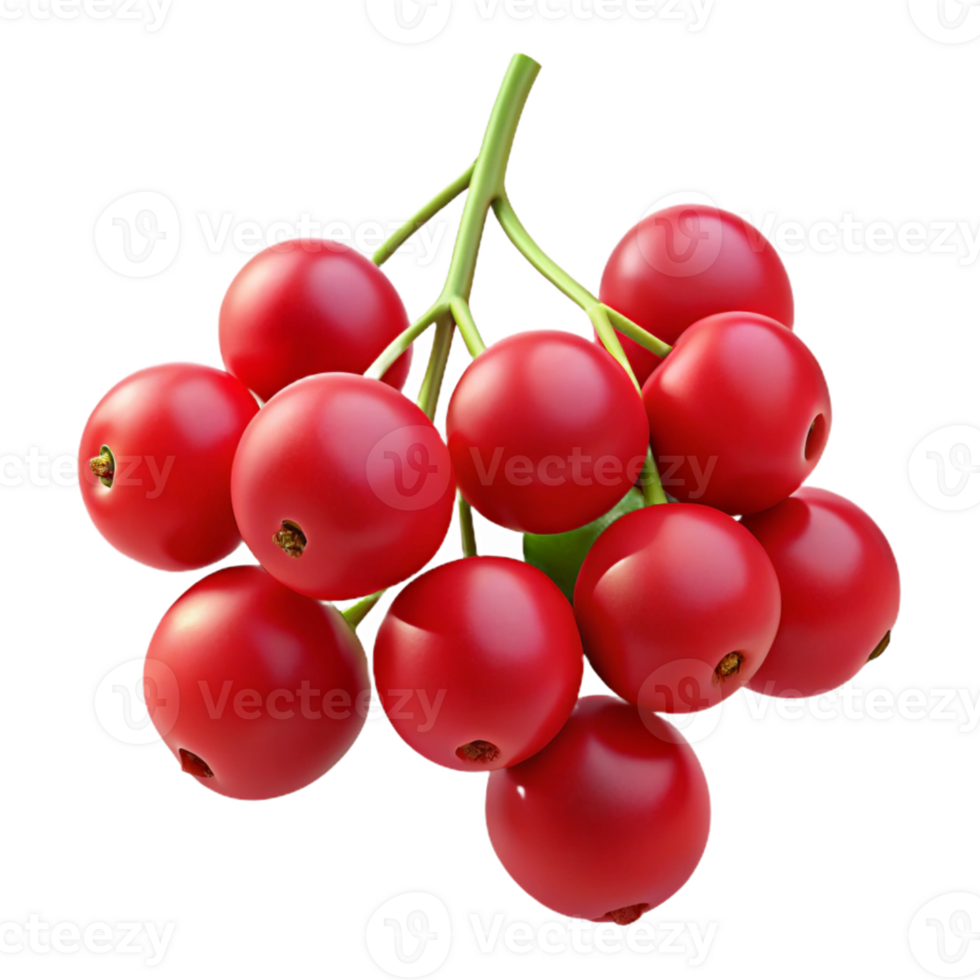 Red Berries 3D Illustration png