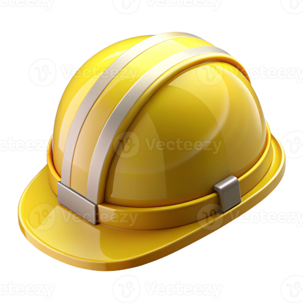 Yellow Hard Hat 3D Render png