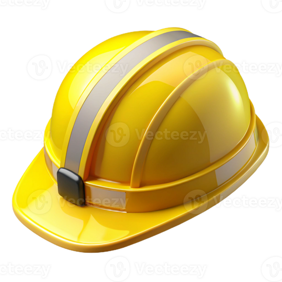 Yellow Hard Hat 3D Render png