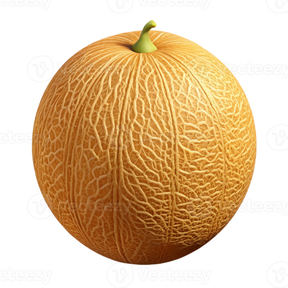 3D Render of a Cantaloupe Melon png