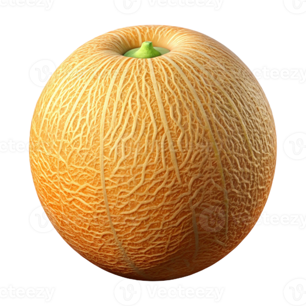 3D Render of a Cantaloupe Melon png