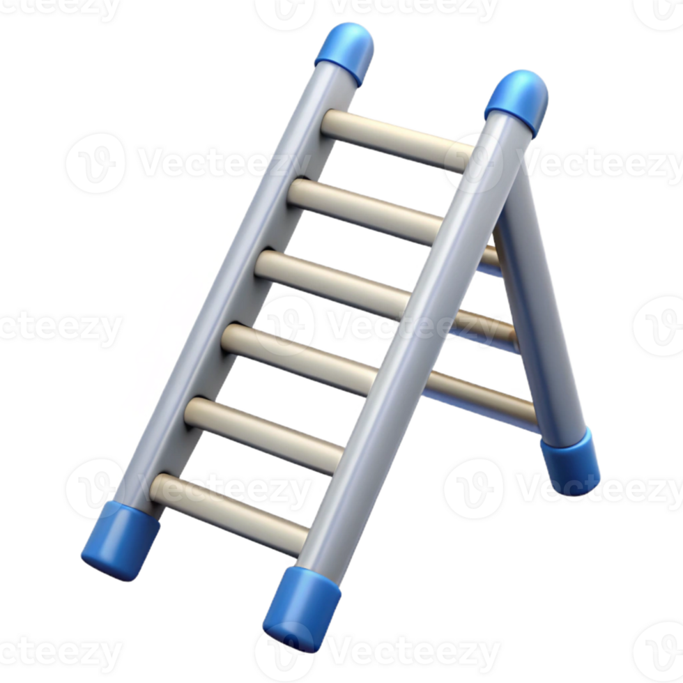 3D Render of a Simple Ladder png