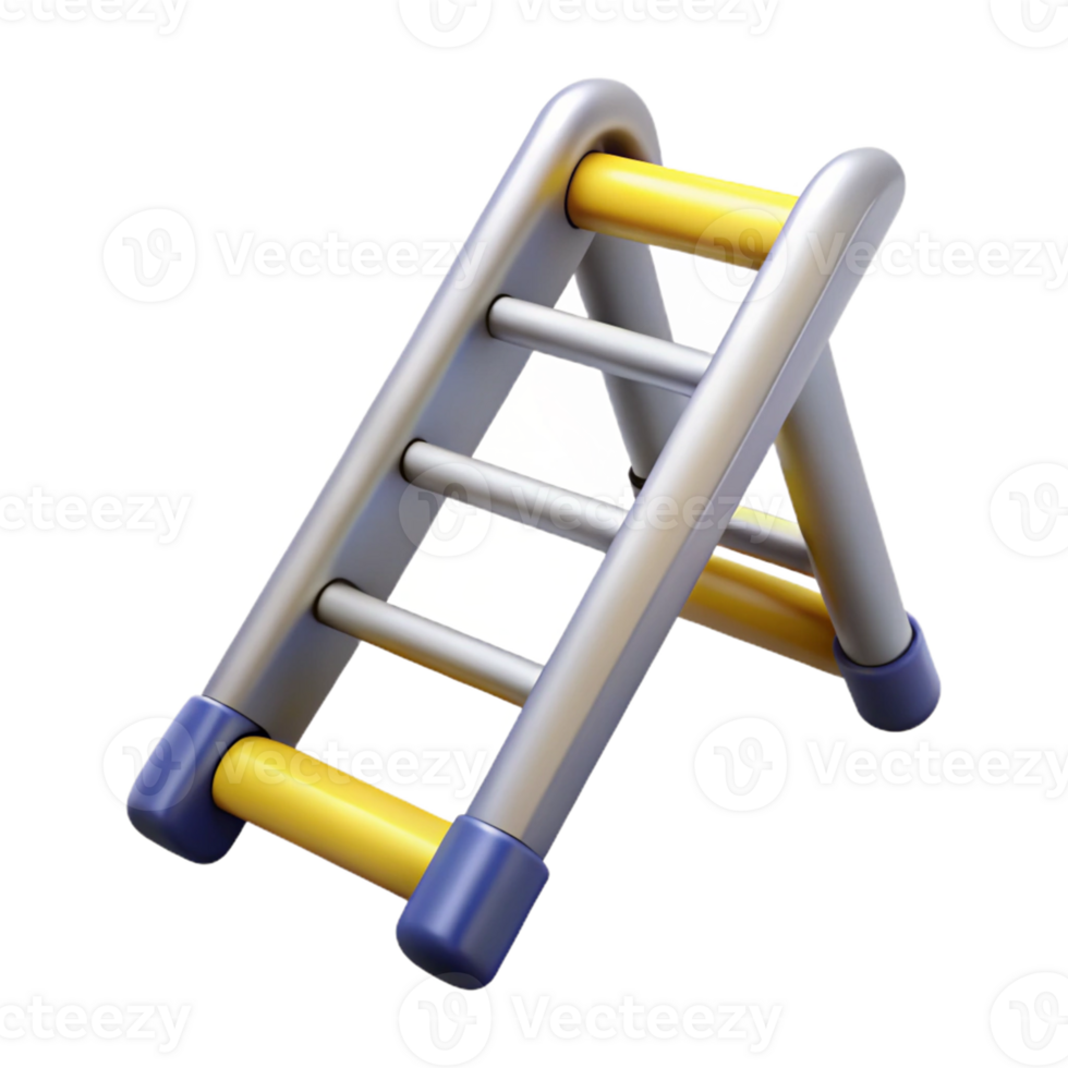 3D Render of a Simple Ladder png