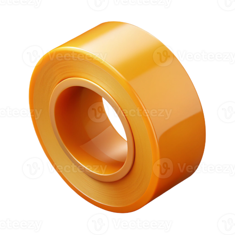 Orange Roll 3D Render png