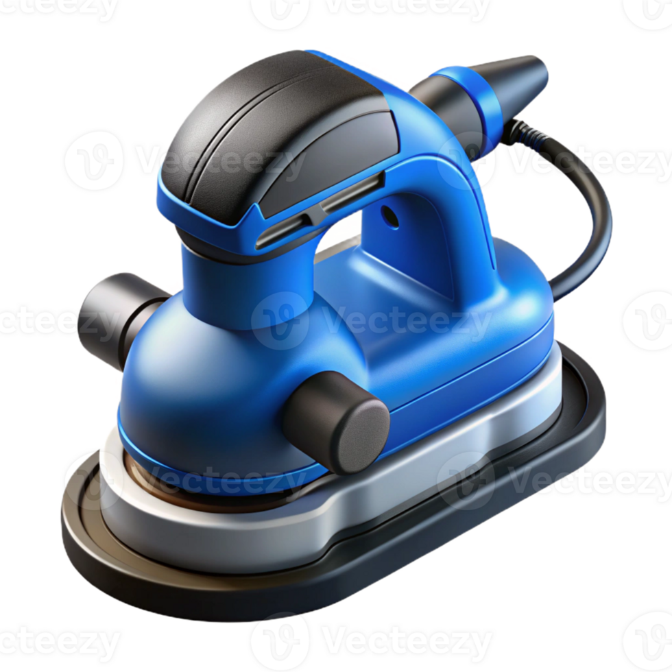 3D Render Blue Electric Sander Illustration png