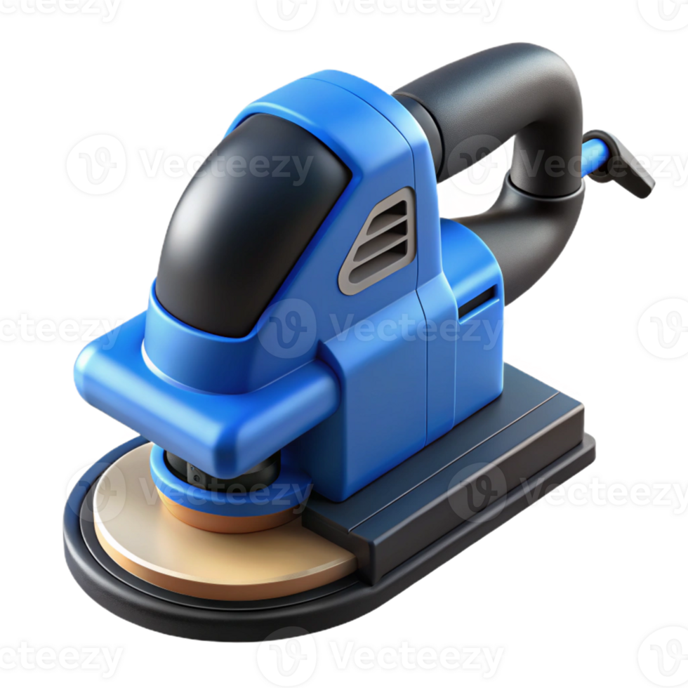 Blue 3D Render of a Random Orbital Sander png