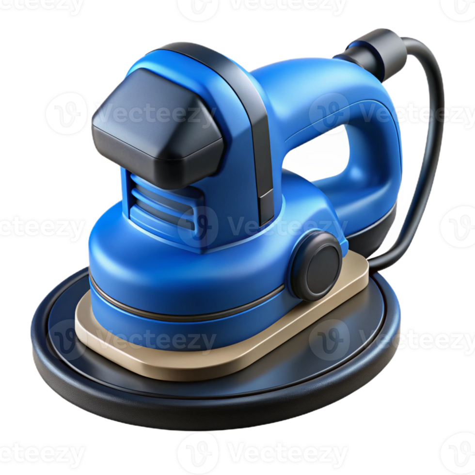 3D Render Blue Electric Sander Power Tool png