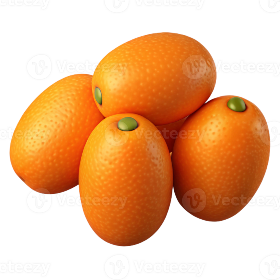 3D Render of Kumquats png
