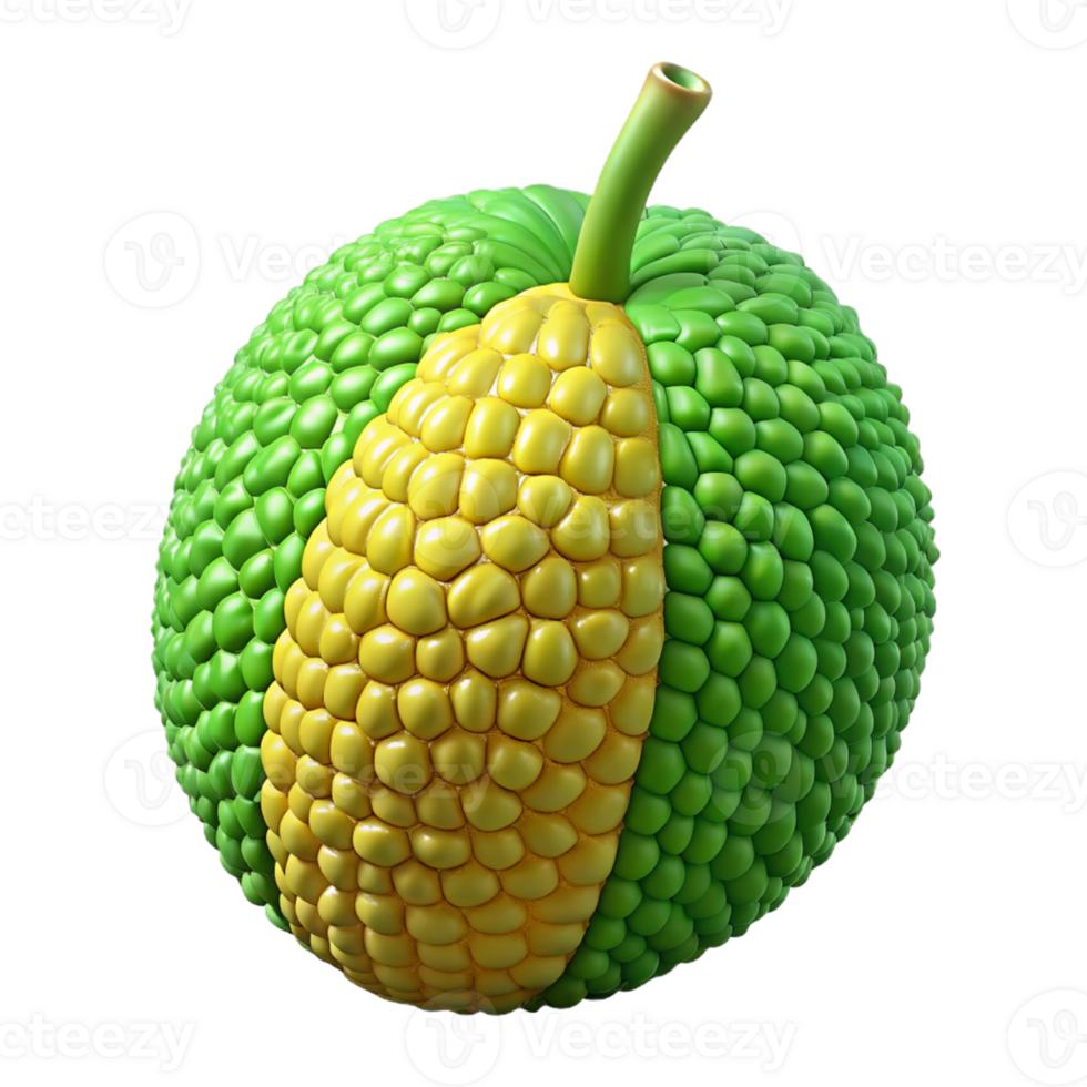 3D Render of Hybrid Corn and Fruit png
