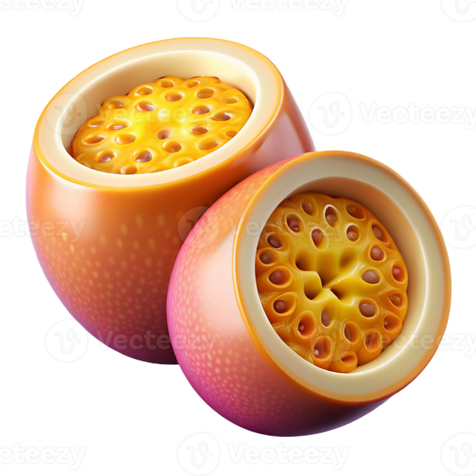 3D Illustration of Passion Fruit png