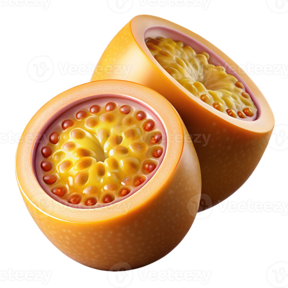 3D Render of Passion Fruit png