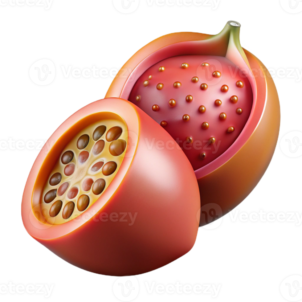 3D Render of Abstract Fruit png