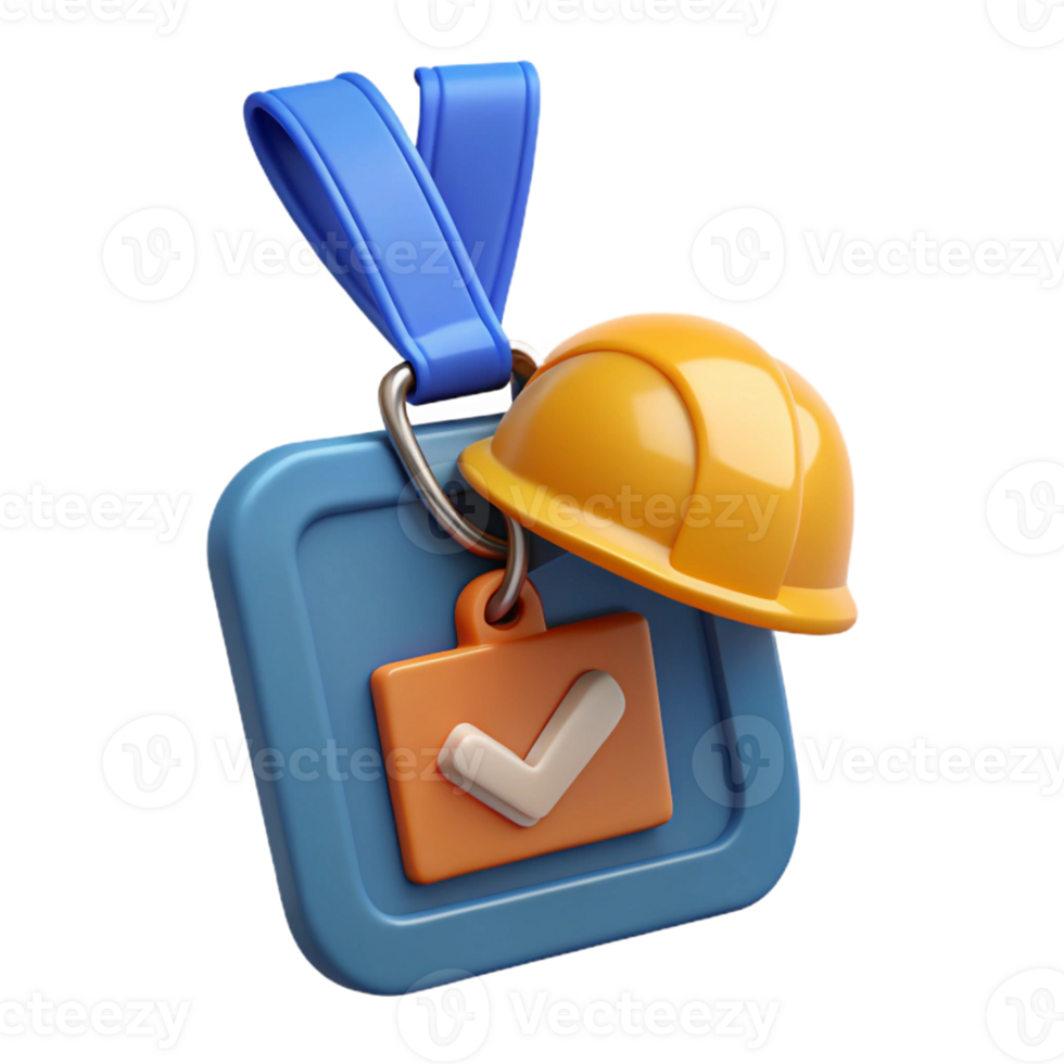 3D Render Safety Check Icon png