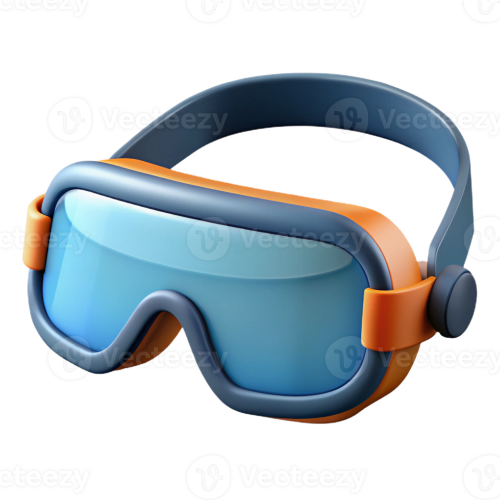 3D Render of Protective Goggles png