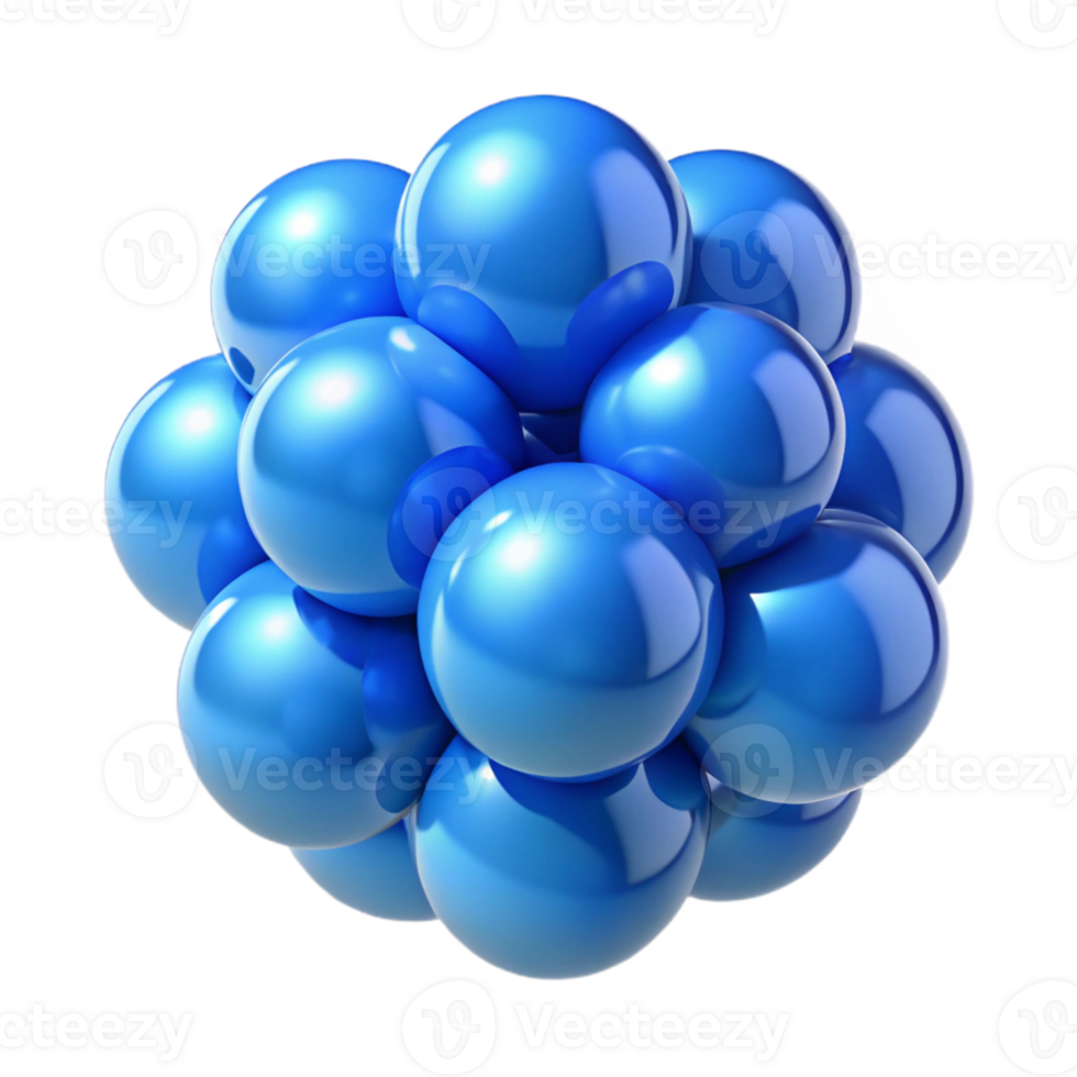 Blue Sphere 3D Illustration png