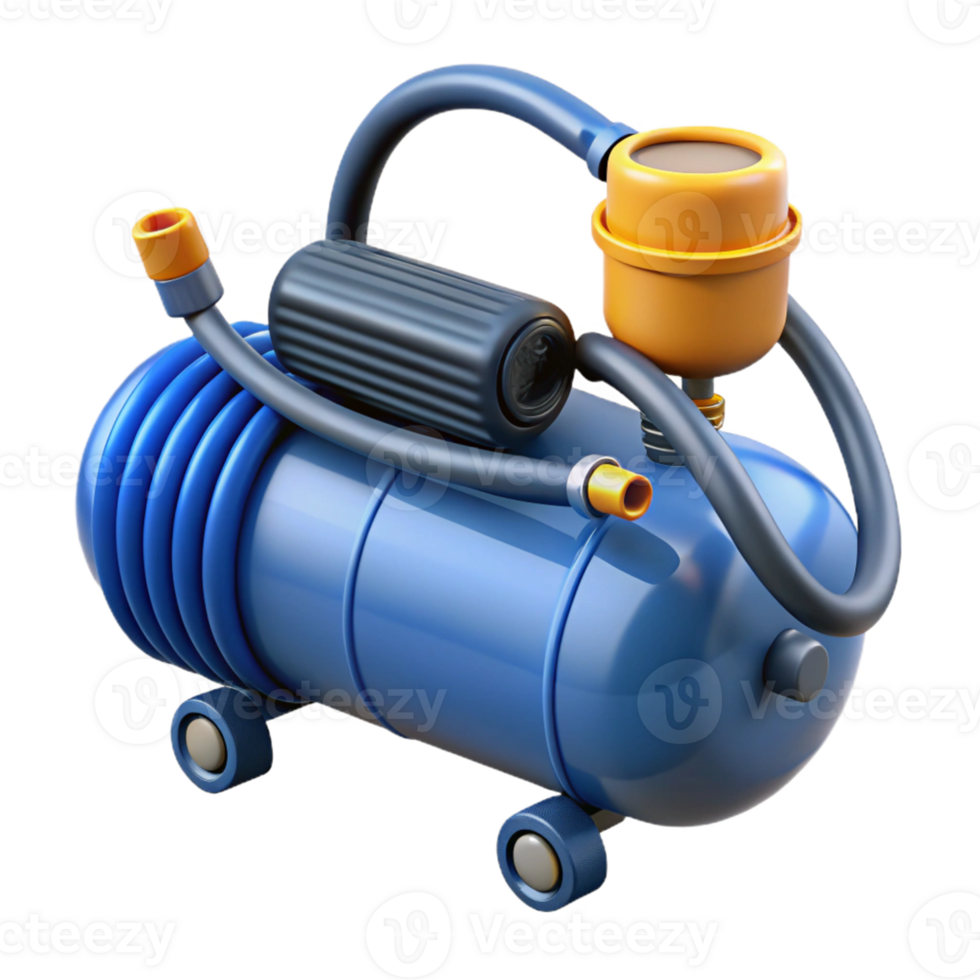 3D Model Air Compressor Illustration png