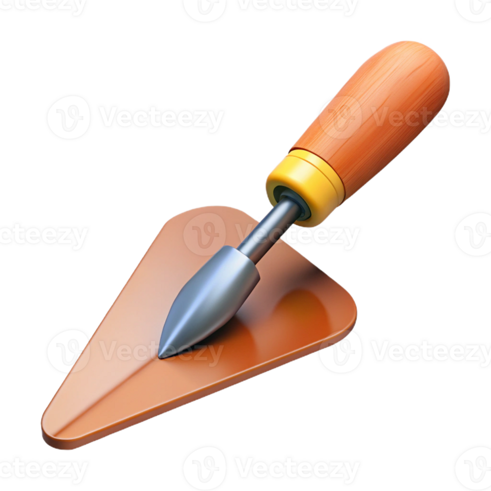 3D Render of a Trowel png