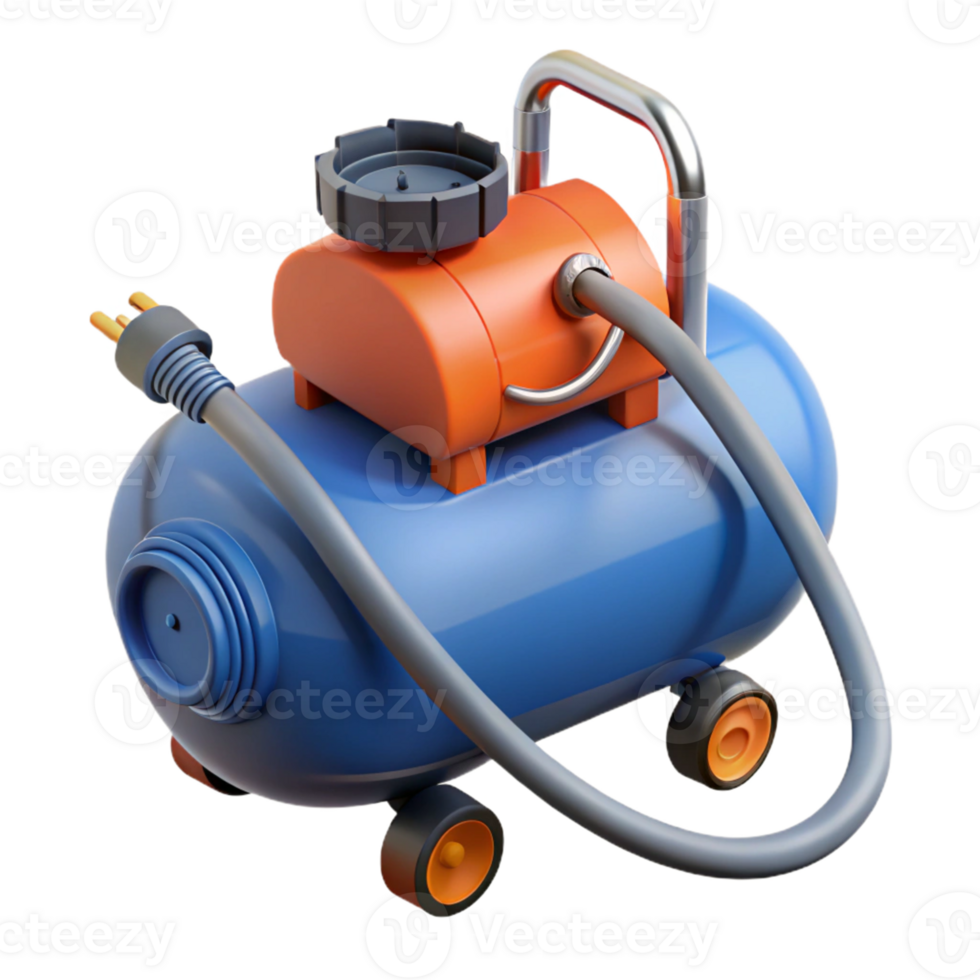 3D Render Air Compressor Illustration png