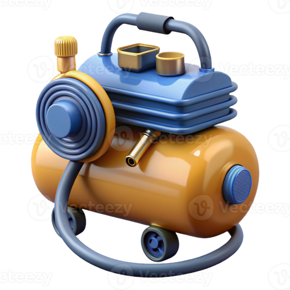 3D Render of Air Compressor png