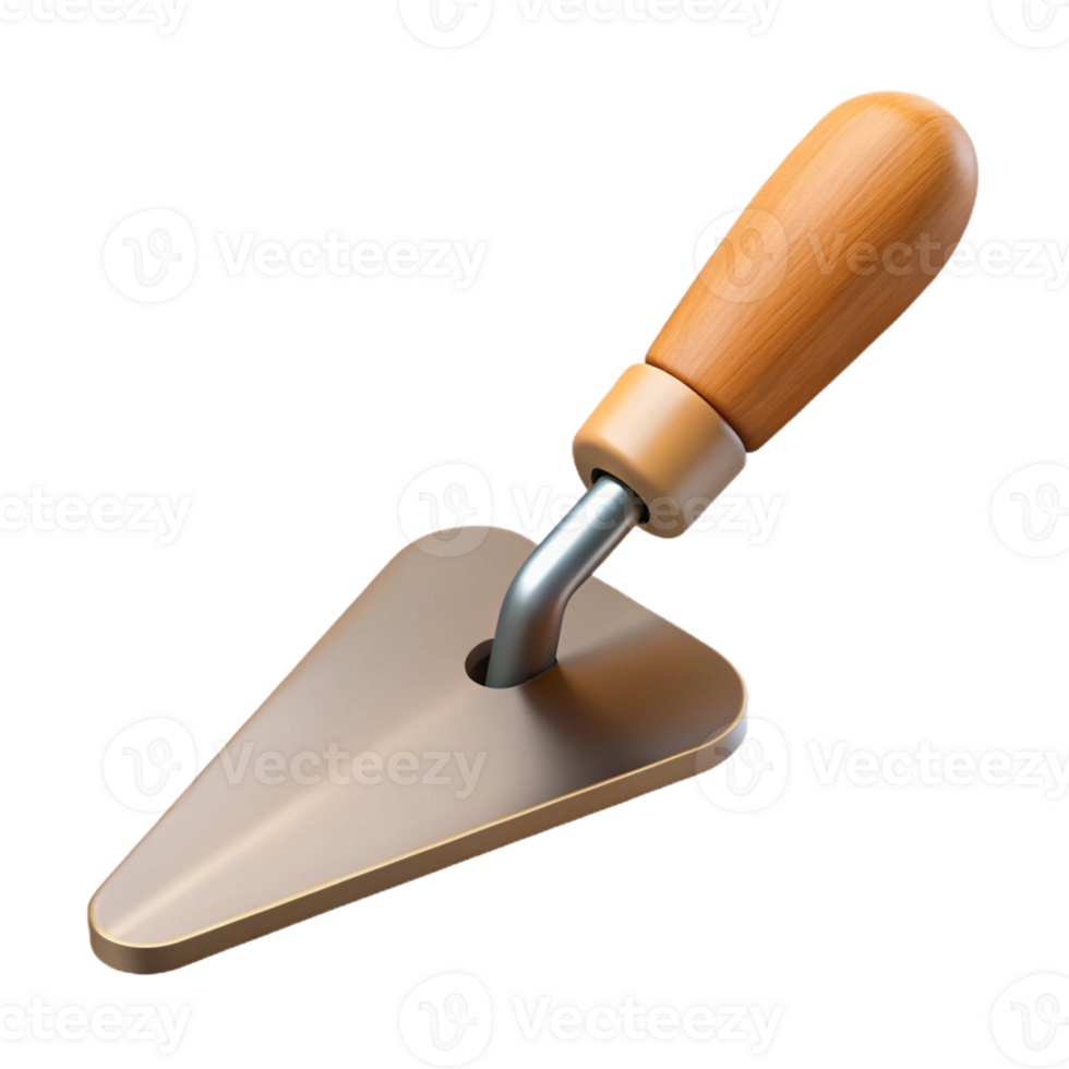 3D Render of a Trowel Tool png