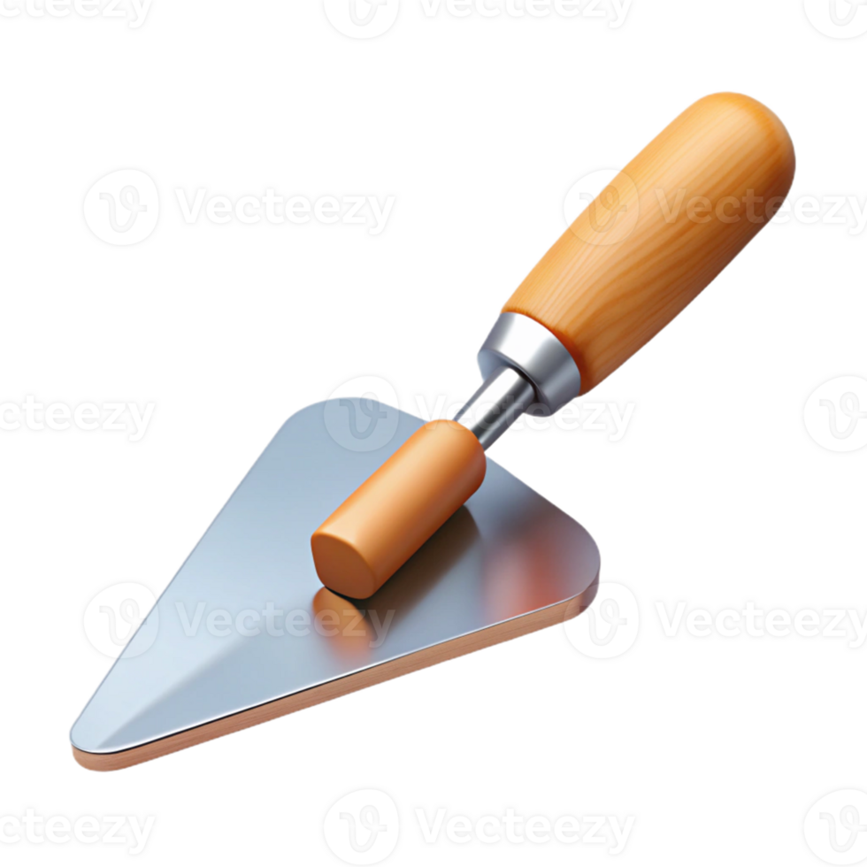3D Render of a Trowel Tool png