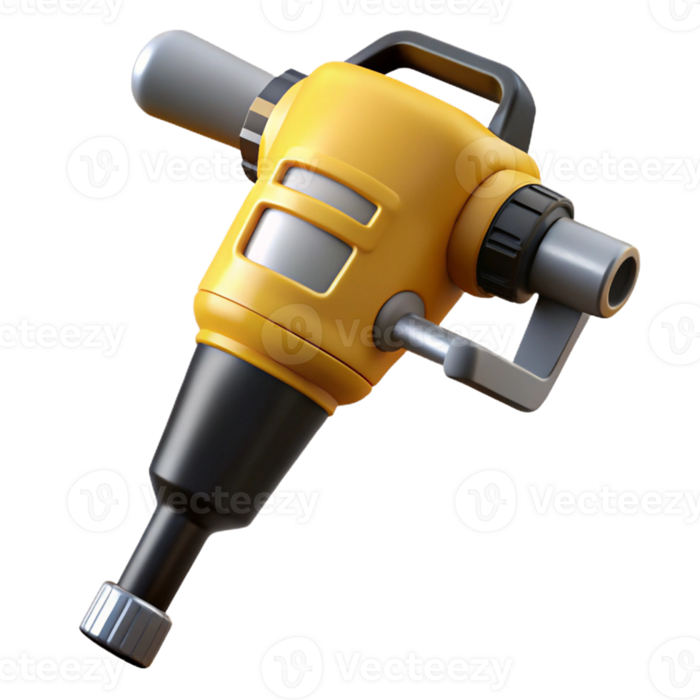 3D Model Yellow Demolition Hammer Illustration png